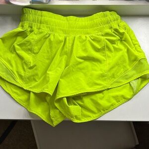 Lululemon Athletica Bright Lime Athletic Shorts